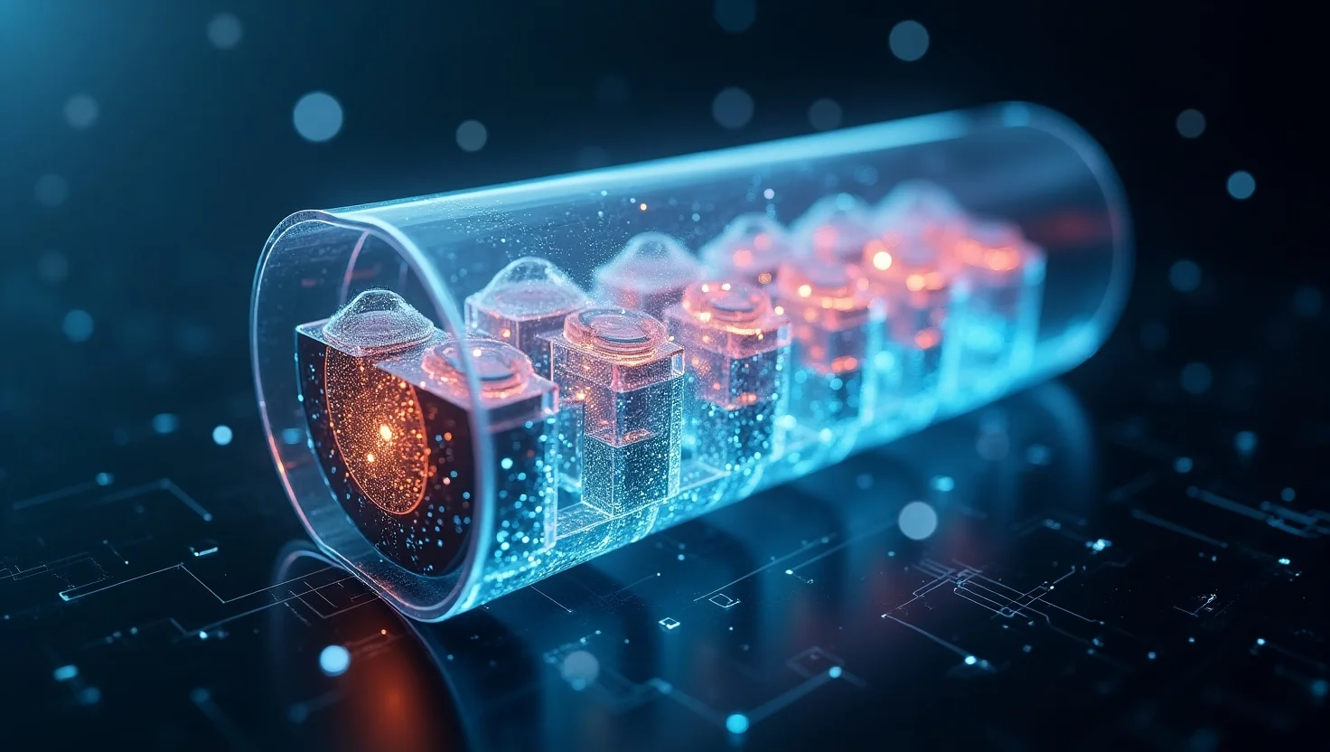 Solid-state battery technology illustration